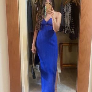 Meshki royal blue maxi dress
